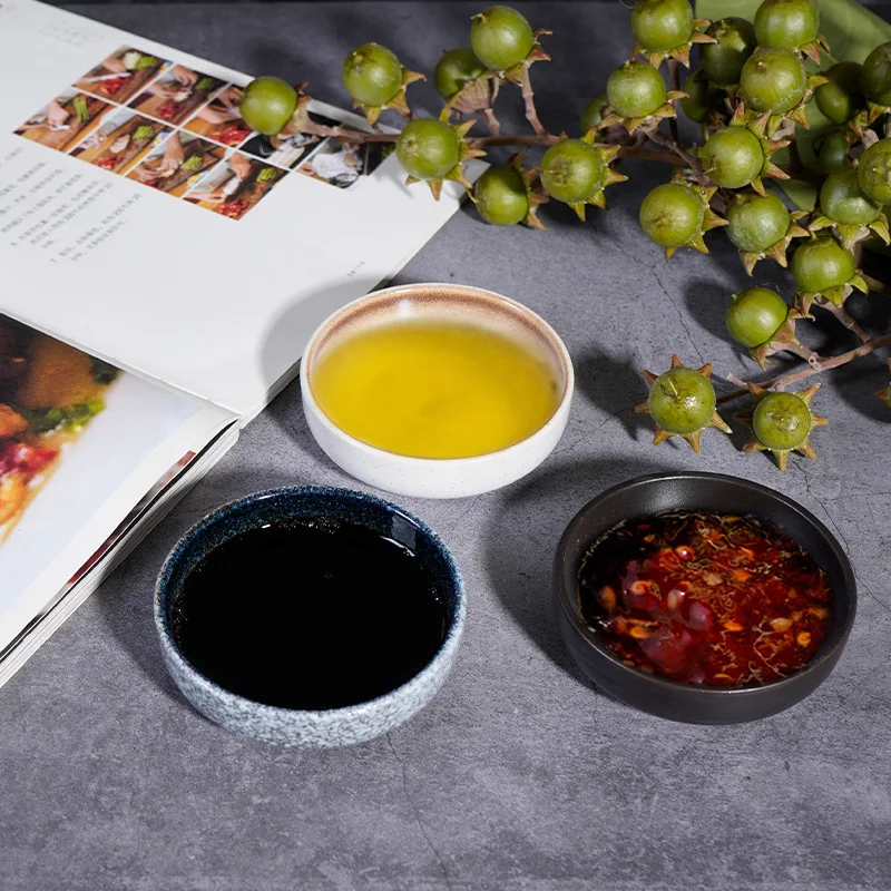 Ceramic round plate cold dish seasoning dish home restaurant Japanese soy sauce vinegar dipping dish Japanese tableware
Ceramic round plate cold dish seasoning dish home restaurant Japanese soy sauce vinegar dipping dish Japanese tableware