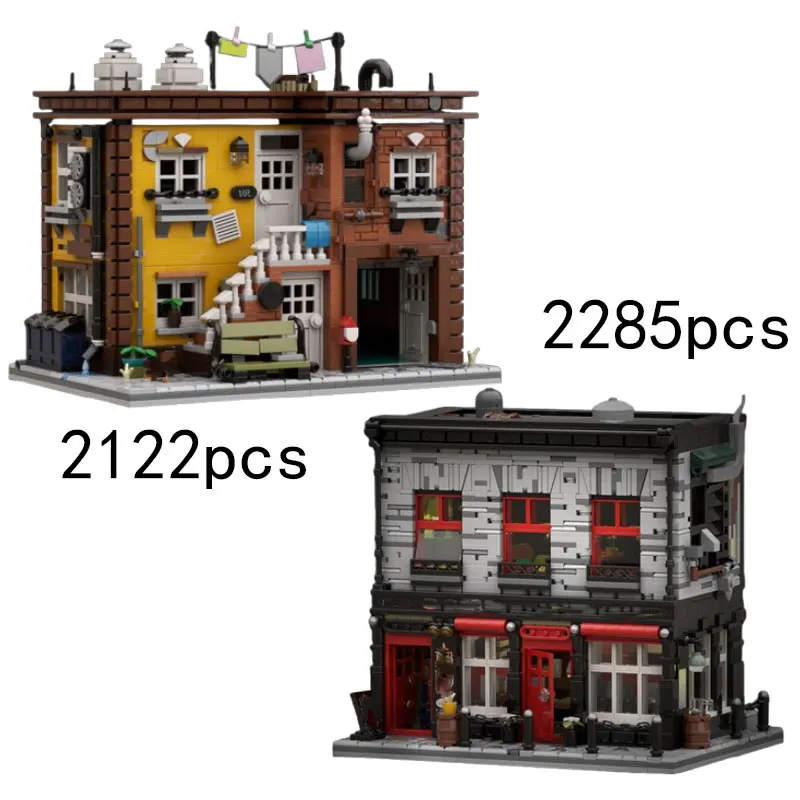 MOC 2285PCS 2122PCS Small Particle Assembly Building Blocks Modern Street Scene Architectural Model Toy House Bar City
MOC 2285PCS 2122PCS Small Particle Assembly Building Blocks Modern Street Scene Architectural Model Toy House Bar City