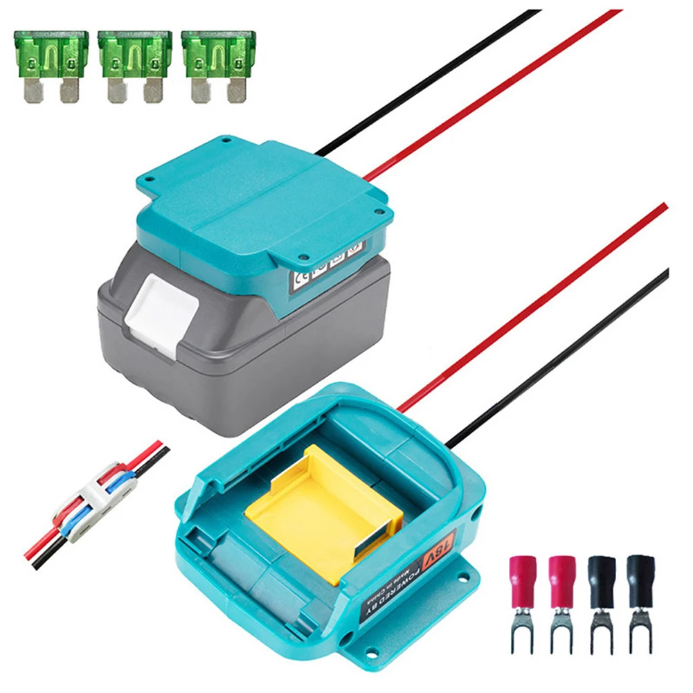 Li-Ion Battery DIY Power Tool Battery Adapter Converter 14 AWG Wire with Fuse Switch for Small DC Fan/Electric Toy Modification
Li-Ion Battery DIY Power Tool Battery Adapter Converter 14 AWG Wire with Fuse Switch for Small DC Fan/Electric Toy Modification