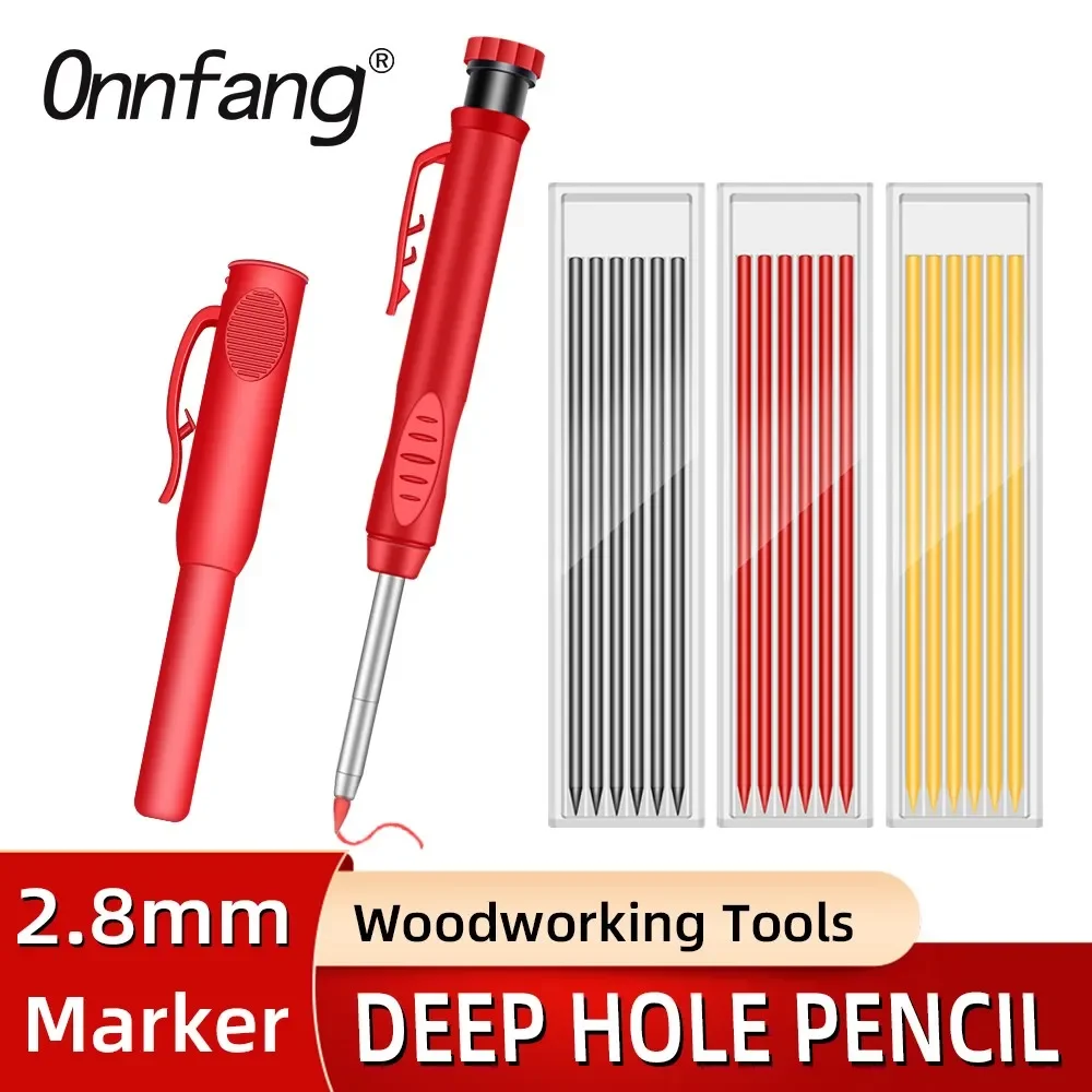 1PC 2.8mm Solid Carpenter Pencil Deep Hole Marking Pencil Carpenter Scriber Mechanical Pencil Scriber Refill Woodworking Tools
1PC 2.8mm Solid Carpenter Pencil Deep Hole Marking Pencil Carpenter Scriber Mechanical Pencil Scriber Refill Woodworking Tools