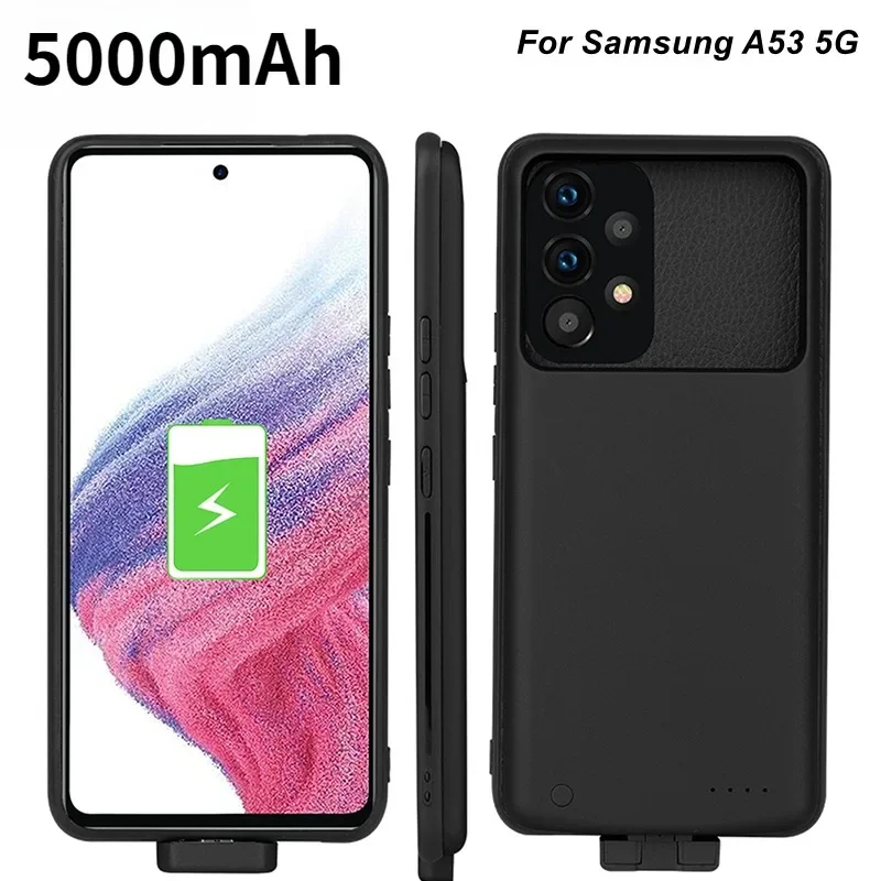 Auxiliary Battery Charger Case for Samsung Galaxy A53 5G Battery Cases A53 Charging Cover for Samsung A53 5000Mah Power Bank
Auxiliary Battery Charger Case for Samsung Galaxy A53 5G Battery Cases A53 Charging Cover for Samsung A53 5000Mah Power Bank