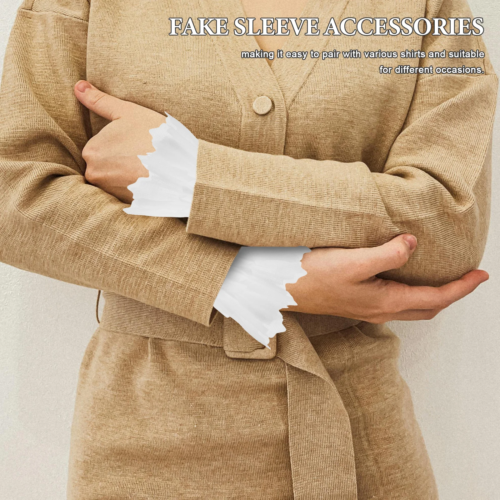 2Pcs Fake Sleeve Cuff Detachable Shirt Floral Lace Wrist Accessories for Blouses Sweaters Coats Clothing Supplies
2Pcs Fake Sleeve Cuff Detachable Shirt Floral Lace Wrist Accessories for Blouses Sweaters Coats Clothing Supplies