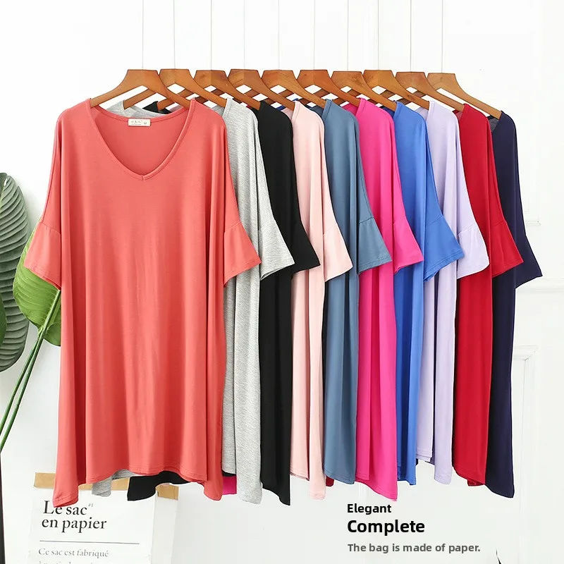 Ice Silk Maternity Sleep Dress Women's Summer Short Sleeve Loose Midi Skirt Nightgown Comfortable plus Size Home Clothes
Ice Silk Maternity Sleep Dress Women's Summer Short Sleeve Loose Midi Skirt Nightgown Comfortable plus Size Home Clothes