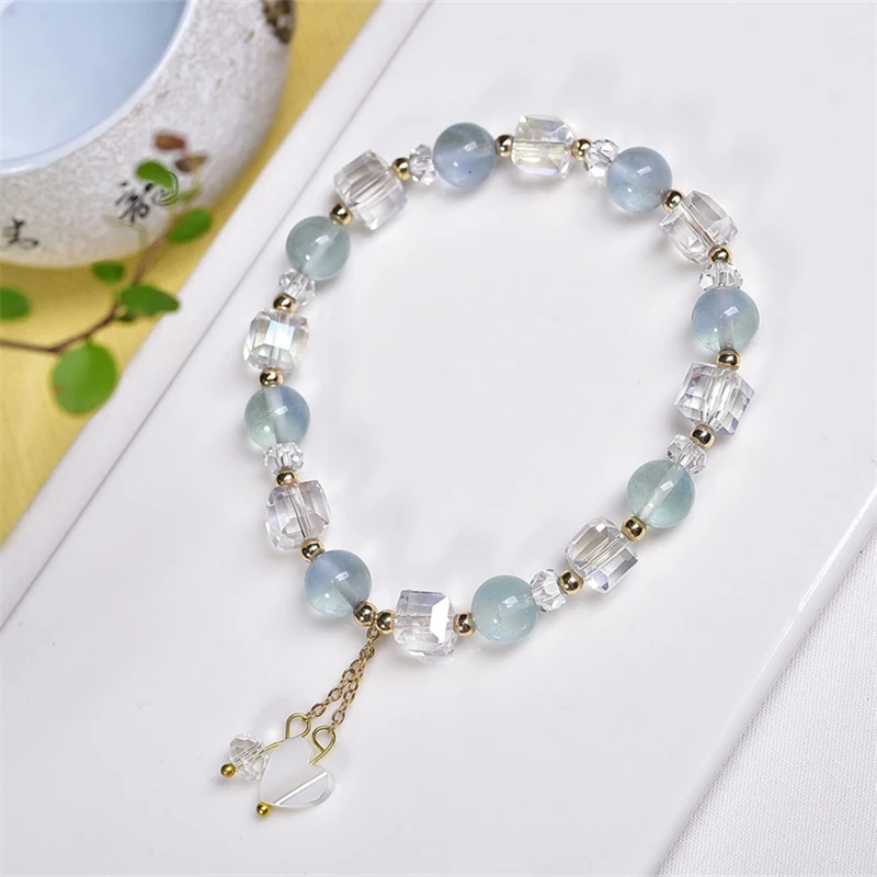 8MM Natural Blue Fluorite Crystal Quartz Bead Bracelet Gemstone Crystal Jewelry For Women Healing Bohemia Holiday Gift 1pcs
8MM Natural Blue Fluorite Crystal Quartz Bead Bracelet Gemstone Crystal Jewelry For Women Healing Bohemia Holiday Gift 1pcs