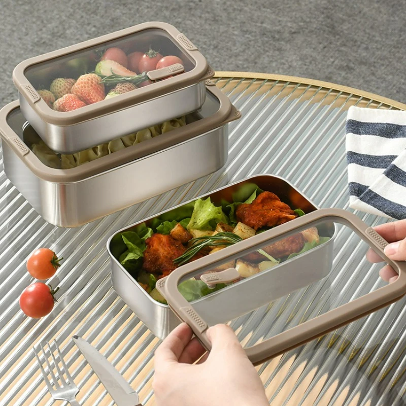 Stainless Steel Food Container Lunch Box with Glass Lid Leakproof Bento Box for Lunch/Fruit/Meal Prep Portable Lunch Box New
Stainless Steel Food Container Lunch Box with Glass Lid Leakproof Bento Box for Lunch/Fruit/Meal Prep Portable Lunch Box New