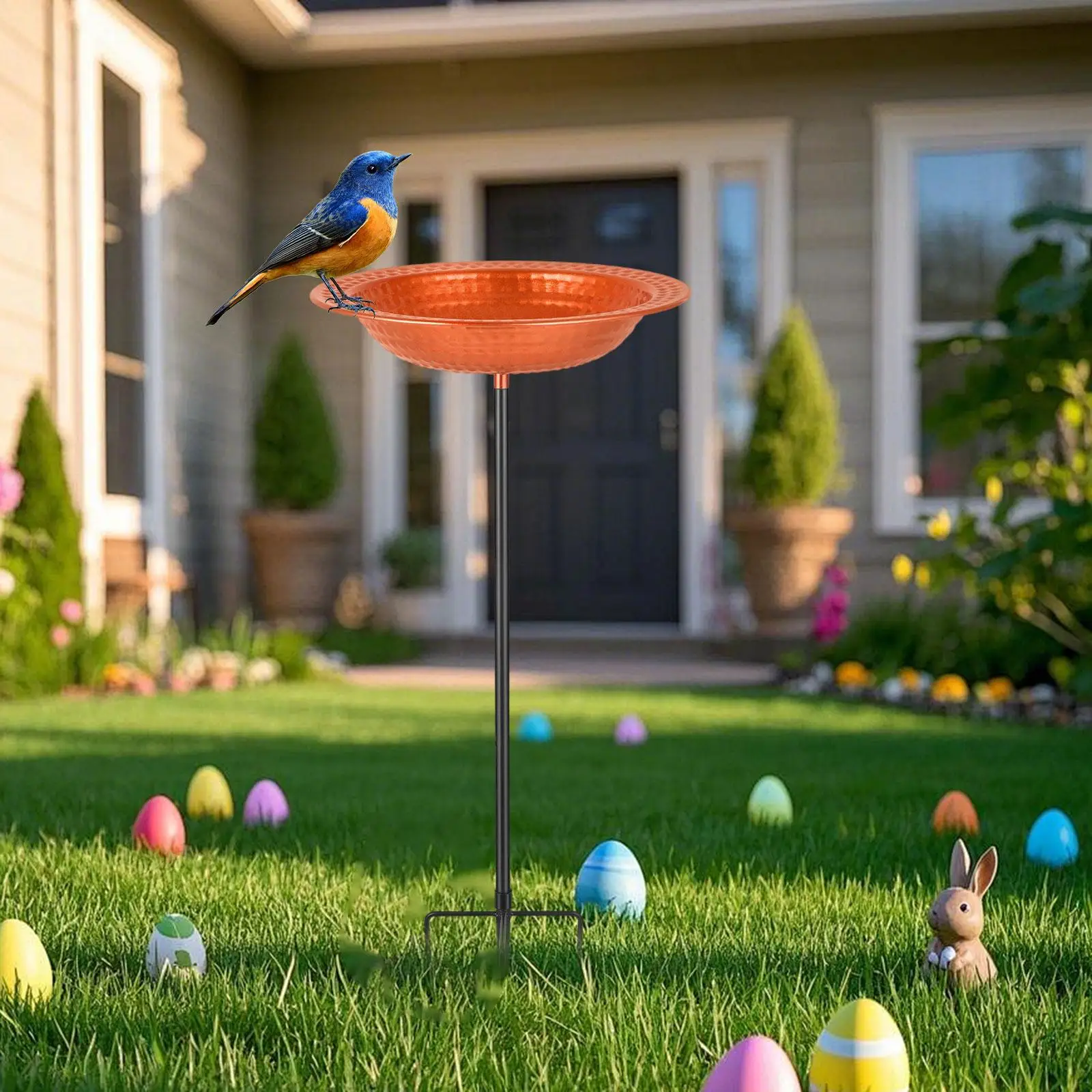 Bird Bath Bowl Birdbath with Stake Easy to Use Decoration Birdfeeder for Garden Outdoors
Bird Bath Bowl Birdbath with Stake Easy to Use Decoration Birdfeeder for Garden Outdoors