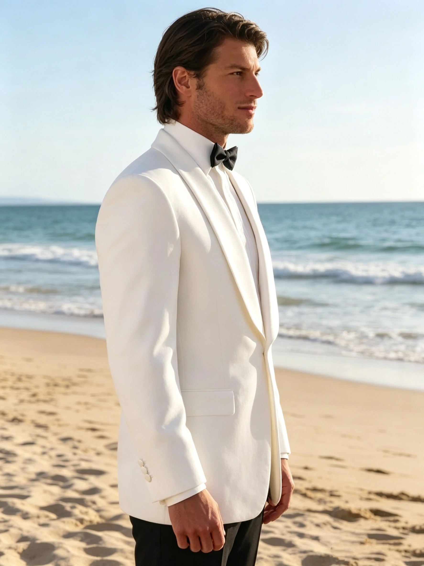 2 Pieces White Wedding Suit for Men Shawl Lapel Single Breasted Blazer And Pants Groom Tuxedo Prom Party Costume Homme Outfit
2 Pieces White Wedding Suit for Men Shawl Lapel Single Breasted Blazer And Pants Groom Tuxedo Prom Party Costume Homme Outfit