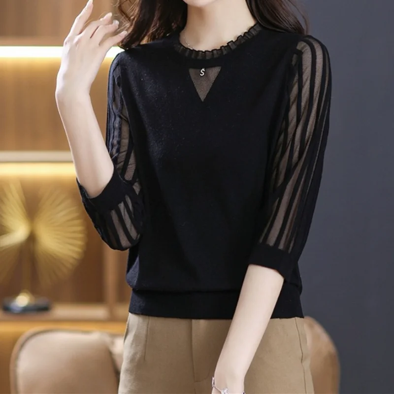 Chiffon Shirt Women's Fashionable Loose Top 7-point Sleeves to Cover the Belly and Make It Look Slim
Chiffon Shirt Women's Fashionable Loose Top 7-point Sleeves to Cover the Belly and Make It Look Slim