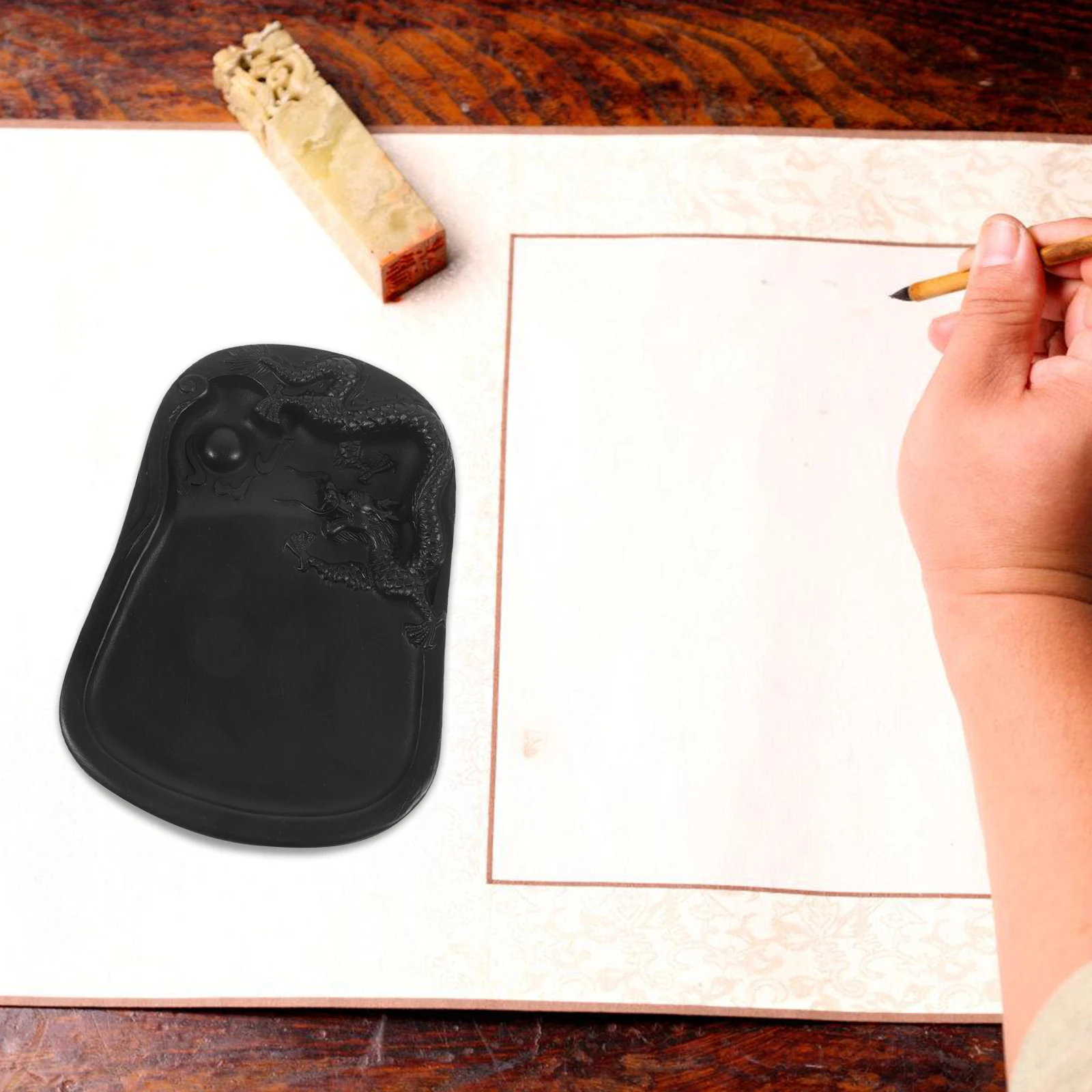 Grinding Brush Duan Inkstone Desktop Writing Chinese Calligraphy Inkslab preserve calligraphy chinese ink dish for drawing
Grinding Brush Duan Inkstone Desktop Writing Chinese Calligraphy Inkslab preserve calligraphy chinese ink dish for drawing