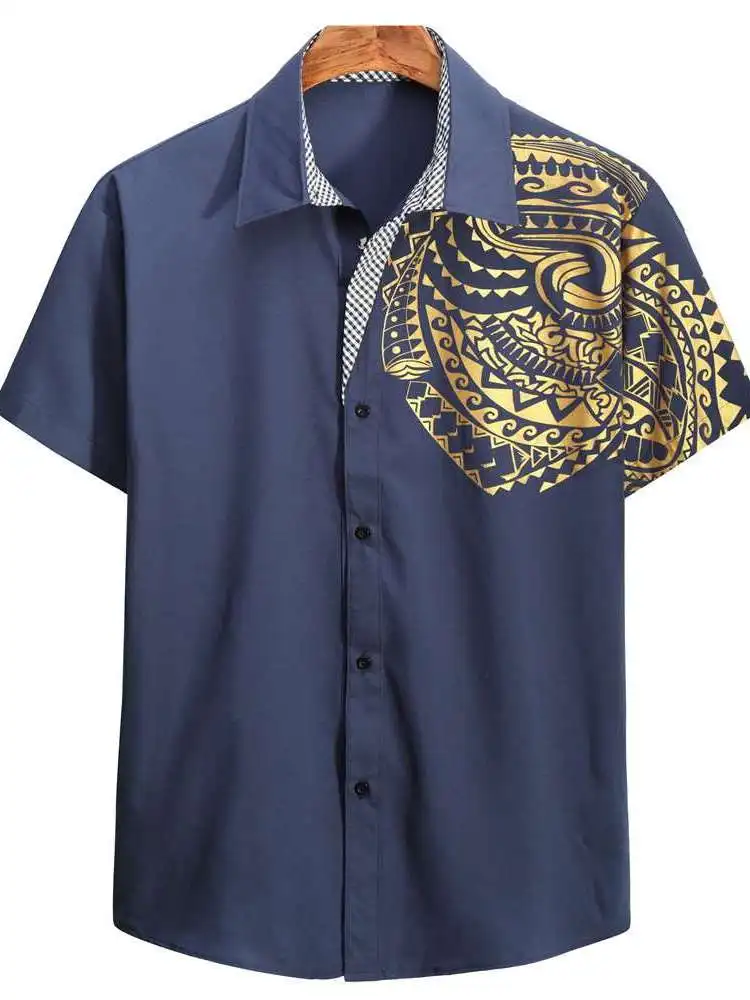 Summer Men's Fashion Bronzing Flower Shirt European Size PU Leather Loose Fit Short Sleeve Thickened Cleanfit Style for All S...
Summer Men's Fashion Bronzing Flower Shirt European Size PU Leather Loose Fit Short Sleeve Thickened Cleanfit Style for All S...