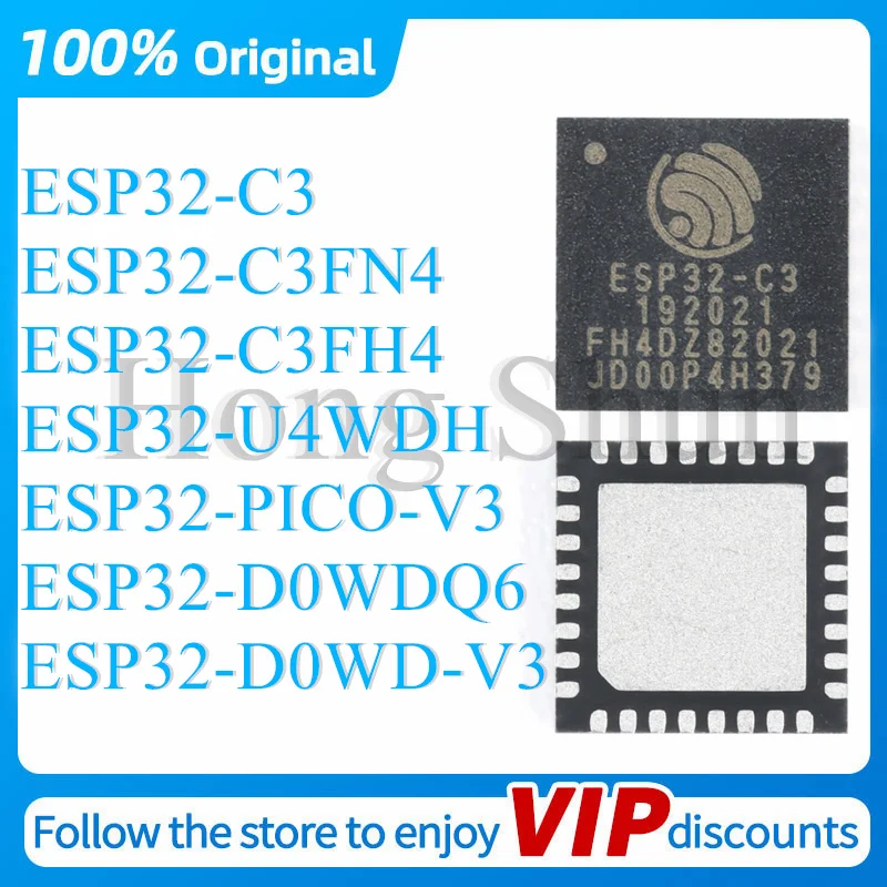 ESP32-C3 ESP32-C3FN4 ESP32-C3FH4 ESP32-U4WDH ESP32-PICO-V3 ESP32-D0WDQ6 ESP32-D0WD-V3 Original genuine
ESP32-C3 ESP32-C3FN4 ESP32-C3FH4 ESP32-U4WDH ESP32-PICO-V3 ESP32-D0WDQ6 ESP32-D0WD-V3 Original genuine