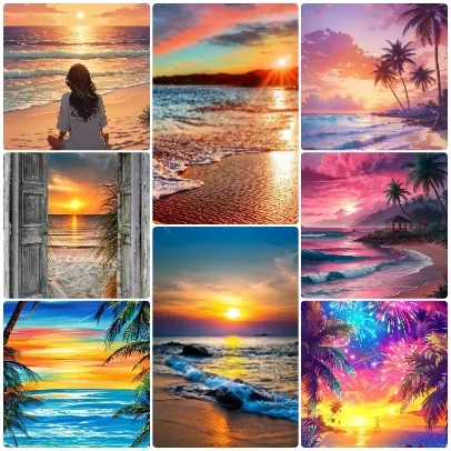 Warm Orange-cyan Dusk Seaside Landscape Jigsaw Puzzle Collection, Stylish Fresh Bedroom Home Decor Present
Warm Orange-cyan Dusk Seaside Landscape Jigsaw Puzzle Collection, Stylish Fresh Bedroom Home Decor Present