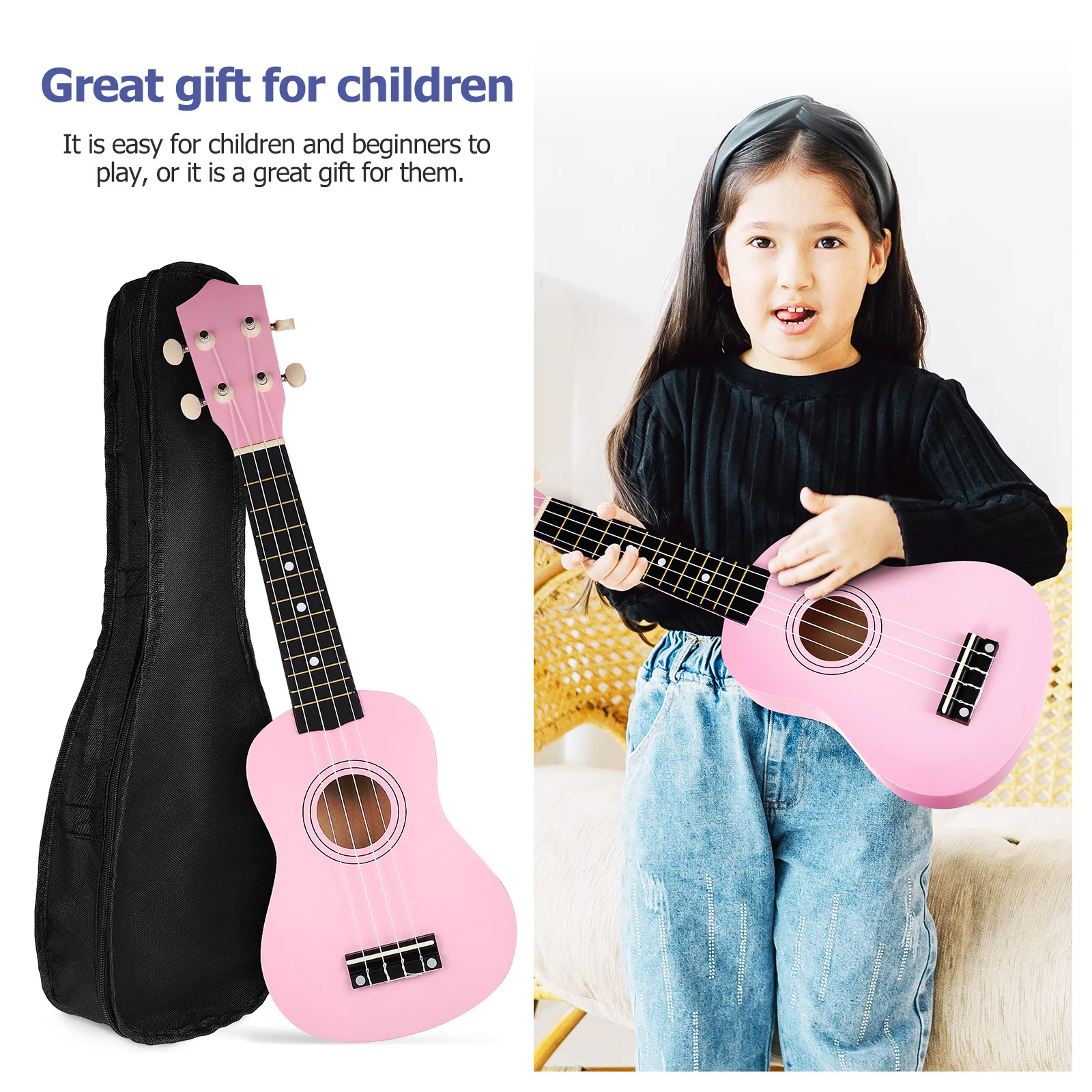 Ukulele Set 21 Inch Hawaiian Ukulele for Beginners Kids Adults Student Includes Bag Spare String Pick Teaching Manual
Ukulele Set 21 Inch Hawaiian Ukulele for Beginners Kids Adults Student Includes Bag Spare String Pick Teaching Manual