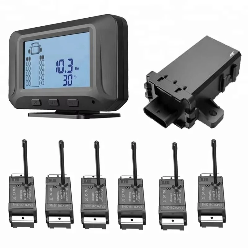 High Quality 6-Wheel RS232 Truck TPMS System Wireless Tire Pressure Monitor for Bus Wholesale Tire Gauges
High Quality 6-Wheel RS232 Truck TPMS System Wireless Tire Pressure Monitor for Bus Wholesale Tire Gauges