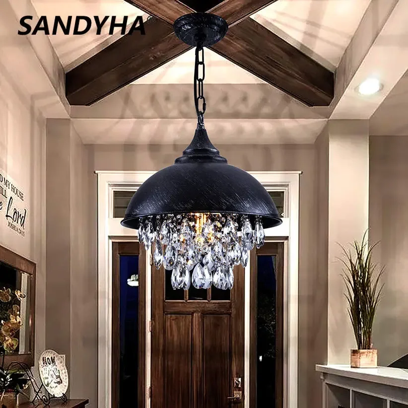 SANDYHA Vintage Crystal Chandelier Pendant Light Lamp For Dining Room Ceiling Suspension Luminaire Lustres Colgantes Techo
SANDYHA Vintage Crystal Chandelier Pendant Light Lamp For Dining Room Ceiling Suspension Luminaire Lustres Colgantes Techo