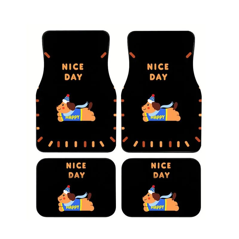 Happy Dachshund Dog Car Floor Mats 4pcs Cheerful Style Universal Auto Foot Mats Non-slip & Anti-dirt Durable Car Carpet
Happy Dachshund Dog Car Floor Mats 4pcs Cheerful Style Universal Auto Foot Mats Non-slip & Anti-dirt Durable Car Carpet