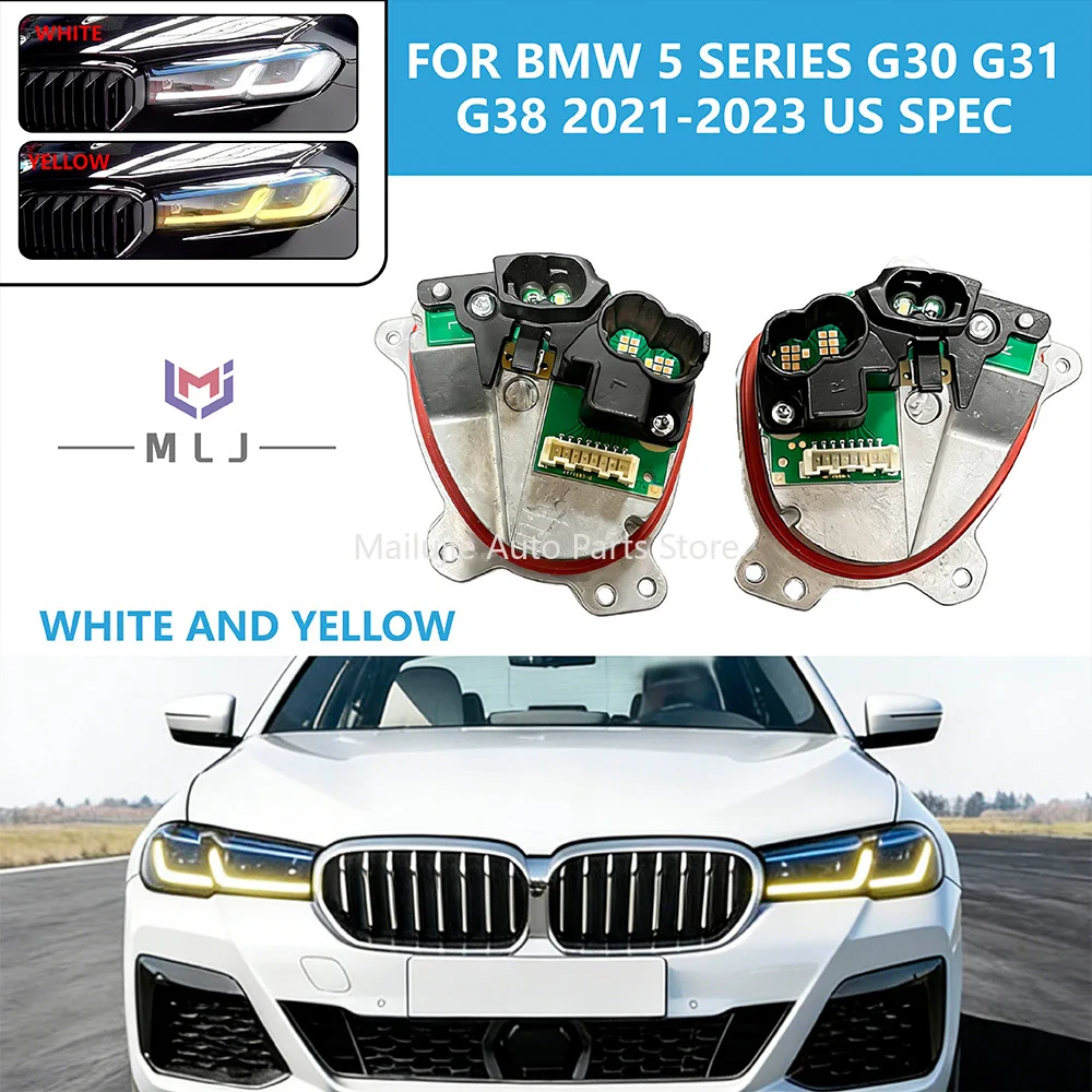 For BMW 5 series G30 G31 G38 2021-2023 Yellow US LED headlamp turn signal lamp module angel eyes LED module OE 23508301 23508302
For BMW 5 series G30 G31 G38 2021-2023 Yellow US LED headlamp turn signal lamp module angel eyes LED module OE 23508301 23508302