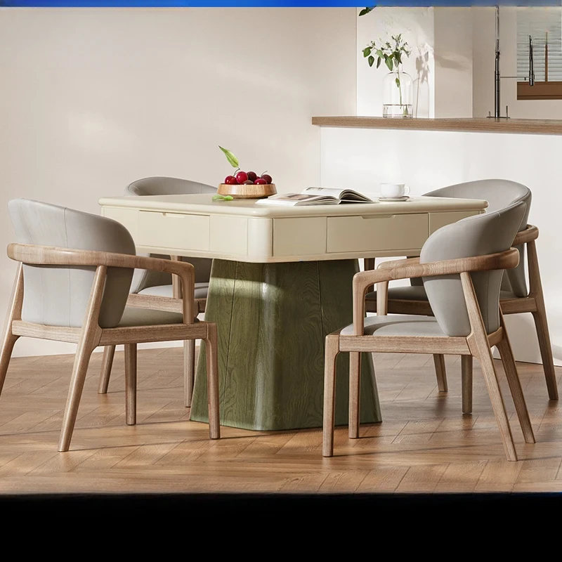 Cream wind solid mahjong machine dining table dual-purpose household automatic mahjong table
Cream wind solid mahjong machine dining table dual-purpose household automatic mahjong table