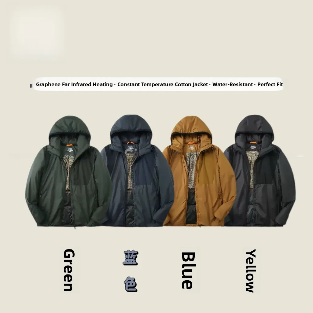 Мужская зимняя водонепроницаемая куртка-пальто с капюшоном из хлопка с терморегуляцией, имитирующая флис, для активного отдыха
Мужская зимняя водонепроницаемая куртка-пальто с капюшоном из хлопка с терморегуляцией, имитирующая флис, для активного отдыха