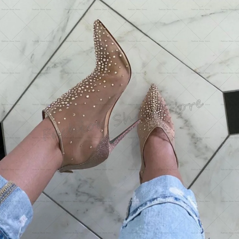 Apricot Crystal Pointed Toe Boots Back Zipper Thin High Heels High Heel Shoes for Women Sexy Heels 2025 New Zapatos Para Mujere
Apricot Crystal Pointed Toe Boots Back Zipper Thin High Heels High Heel Shoes for Women Sexy Heels 2025 New Zapatos Para Mujere