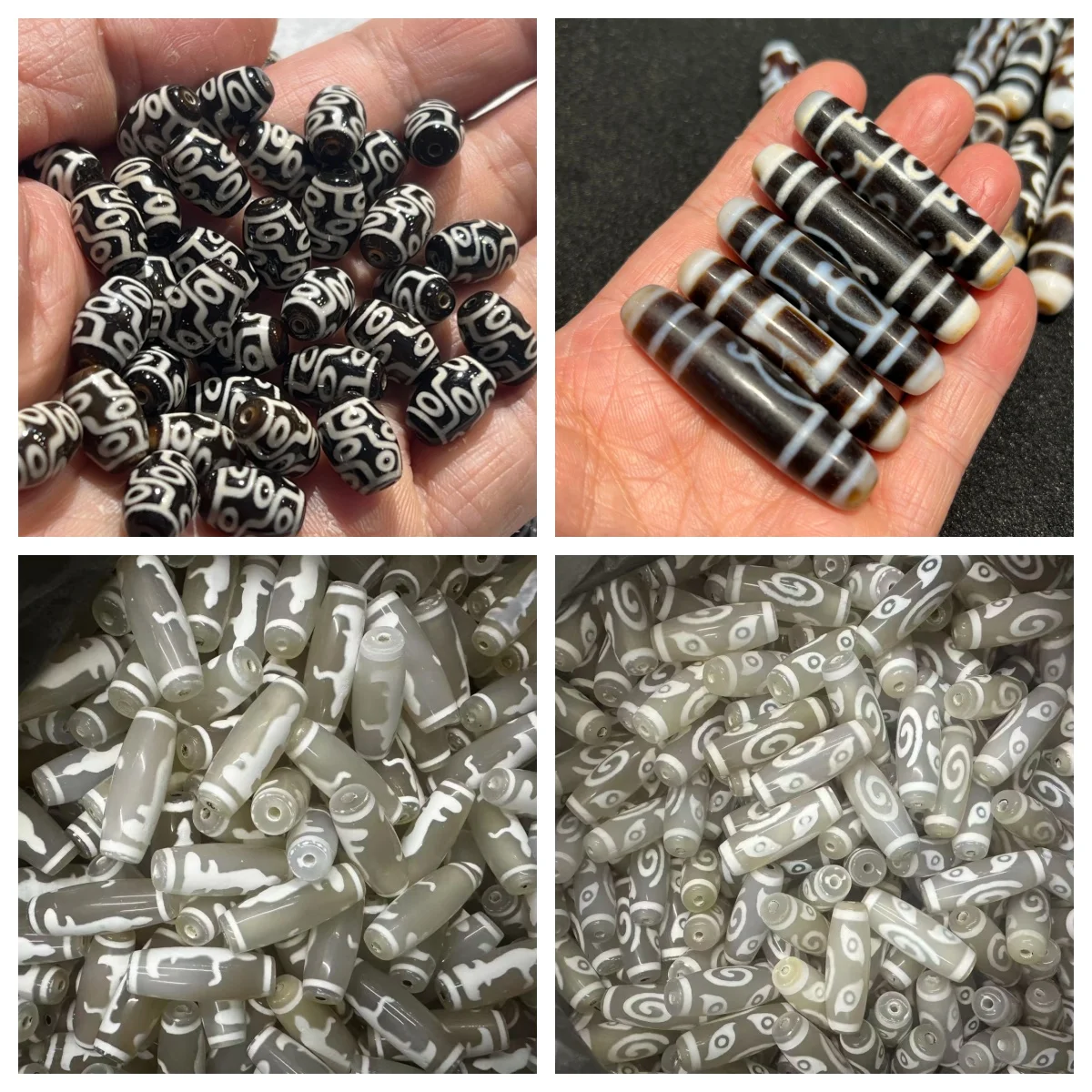 Taiwan craftsmanship nine-eye Daluo white agate Dzi beads, with many patterns, good color, low price, and large stock
Taiwan craftsmanship nine-eye Daluo white agate Dzi beads, with many patterns, good color, low price, and large stock