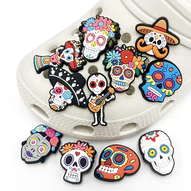Colorful Flower Skeleton PVC Shoe Charms Sandals Accessories Garden Shoes Buckle Upper Decorations Clogs Pins Badge Unisex Gifts
Colorful Flower Skeleton PVC Shoe Charms Sandals Accessories Garden Shoes Buckle Upper Decorations Clogs Pins Badge Unisex Gifts