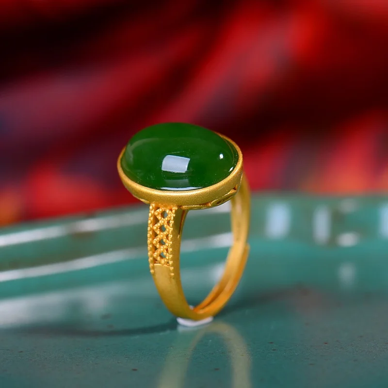 Кольцо Hetian Jasper, серебро 925, золото, регулируемый открытый рот
Кольцо Hetian Jasper, серебро 925, золото, регулируемый открытый рот