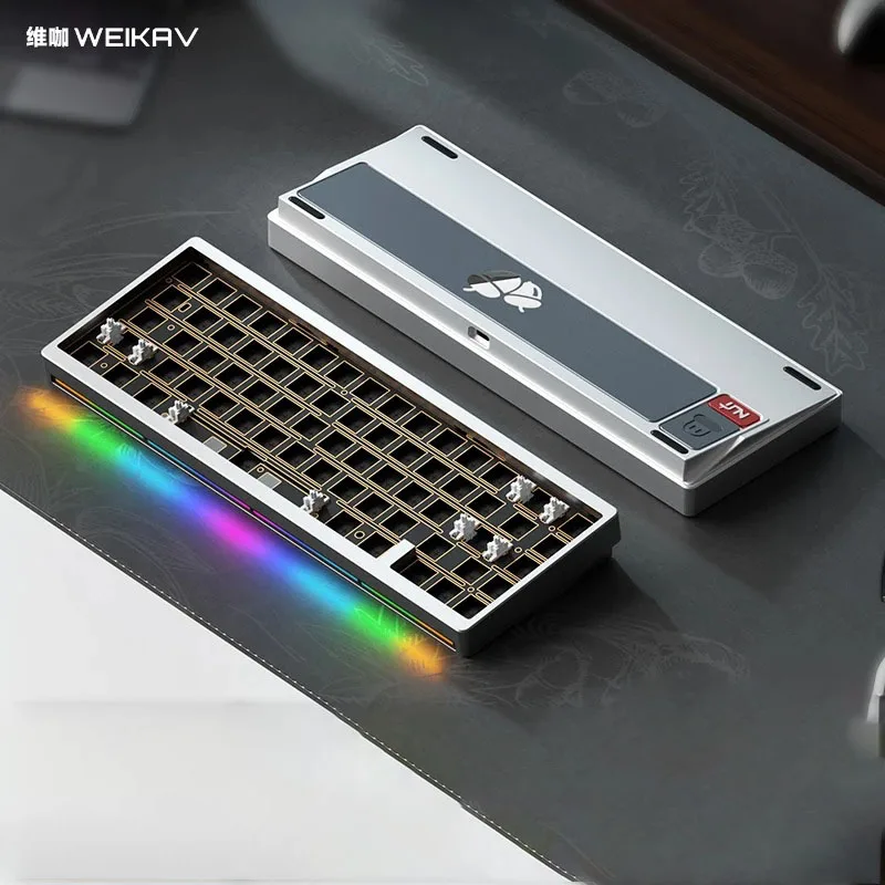 WEIKAV NUT65 Mechanical Keyboard Aluminum Kit Wireless Tri-Mode Custom Hot Swap Rgb Gasket Support QMA VIK Office Gaming Keyoard
WEIKAV NUT65 Mechanical Keyboard Aluminum Kit Wireless Tri-Mode Custom Hot Swap Rgb Gasket Support QMA VIK Office Gaming Keyoard