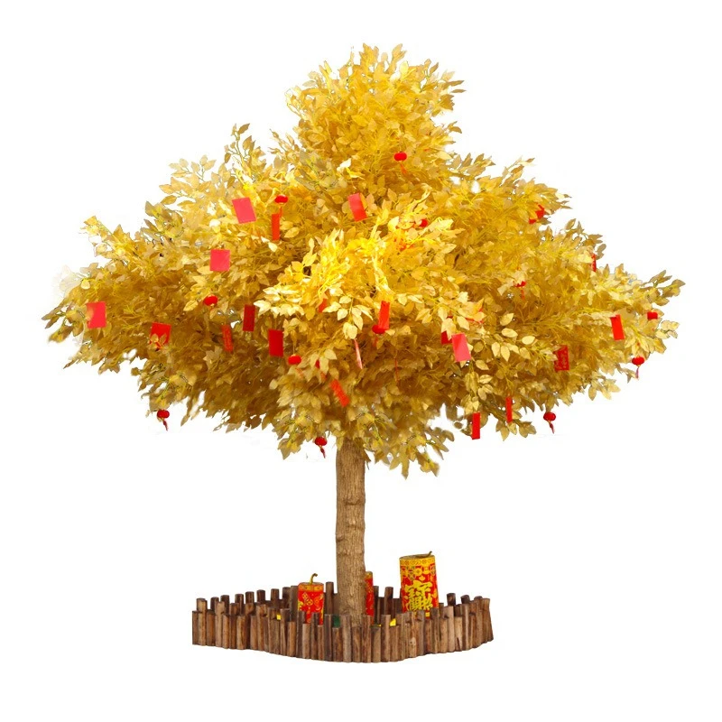 Cash tree shopping mall hotel decoration large indoor and outdoor wishing tree
Cash tree shopping mall hotel decoration large indoor and outdoor wishing tree