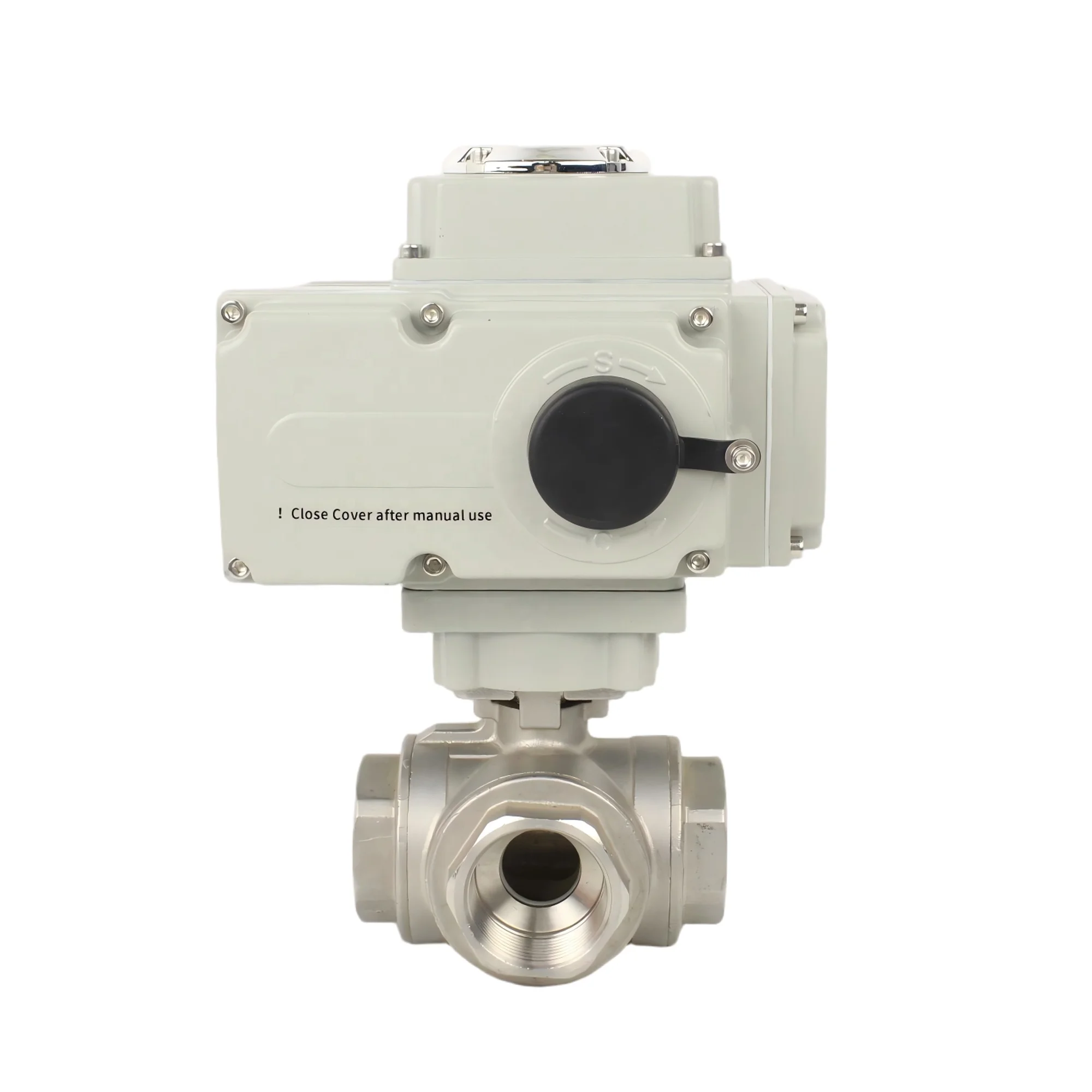Electric Ball Valve 3 Way Stainless Steel Three-piece Type Threaded DN8-DN100 220V 24V Open Close Water Irrigation System
Electric Ball Valve 3 Way Stainless Steel Three-piece Type Threaded DN8-DN100 220V 24V Open Close Water Irrigation System