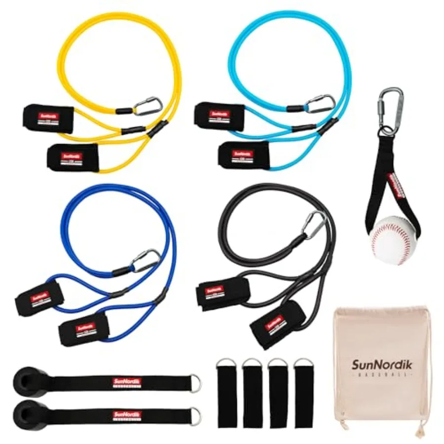 Resistance Bands for Pitchers, Baseball & Softball Training Equipment for Improving Arm Strength & Pitching Training, Baseball Pitching Bands for All Skill Levels
Resistance Bands for Pitchers, Baseball & Softball Training Equipment for Improving Arm Strength & Pitching Training, Baseball Pitching Bands for All Skill Levels