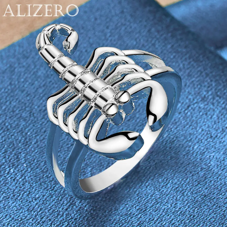 ALIZERO 925 Sterling Silver Ring Scorpion Ring For Men Women Creative Accessories Fashion Party Charm Jewelry
ALIZERO 925 Sterling Silver Ring Scorpion Ring For Men Women Creative Accessories Fashion Party Charm Jewelry