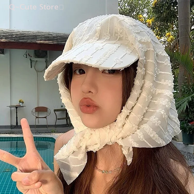 Spring And Summer French Sweet Cartoon Print Headscarf Hat Women Street Photo Vacation Sunscreen Triangle Towel Baseball Cap
Spring And Summer French Sweet Cartoon Print Headscarf Hat Women Street Photo Vacation Sunscreen Triangle Towel Baseball Cap