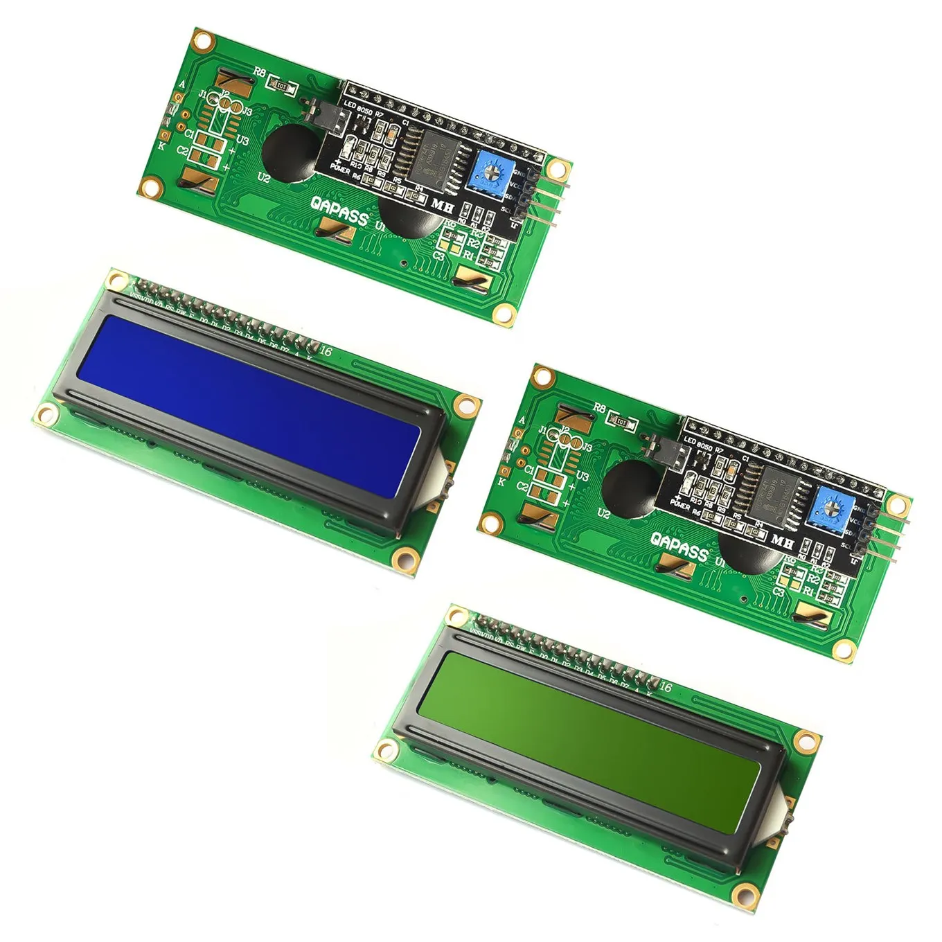 ForArduino LCD1602 1602LCDModule Blue желто-зеленый экран 16x2 символьный ЖК-дисплей для UNO r3 mega256 PCF8574T IIC интерфейс 5 В
ForArduino LCD1602 1602LCDModule Blue желто-зеленый экран 16x2 символьный ЖК-дисплей для UNO r3 mega256 PCF8574T IIC интерфейс 5 В