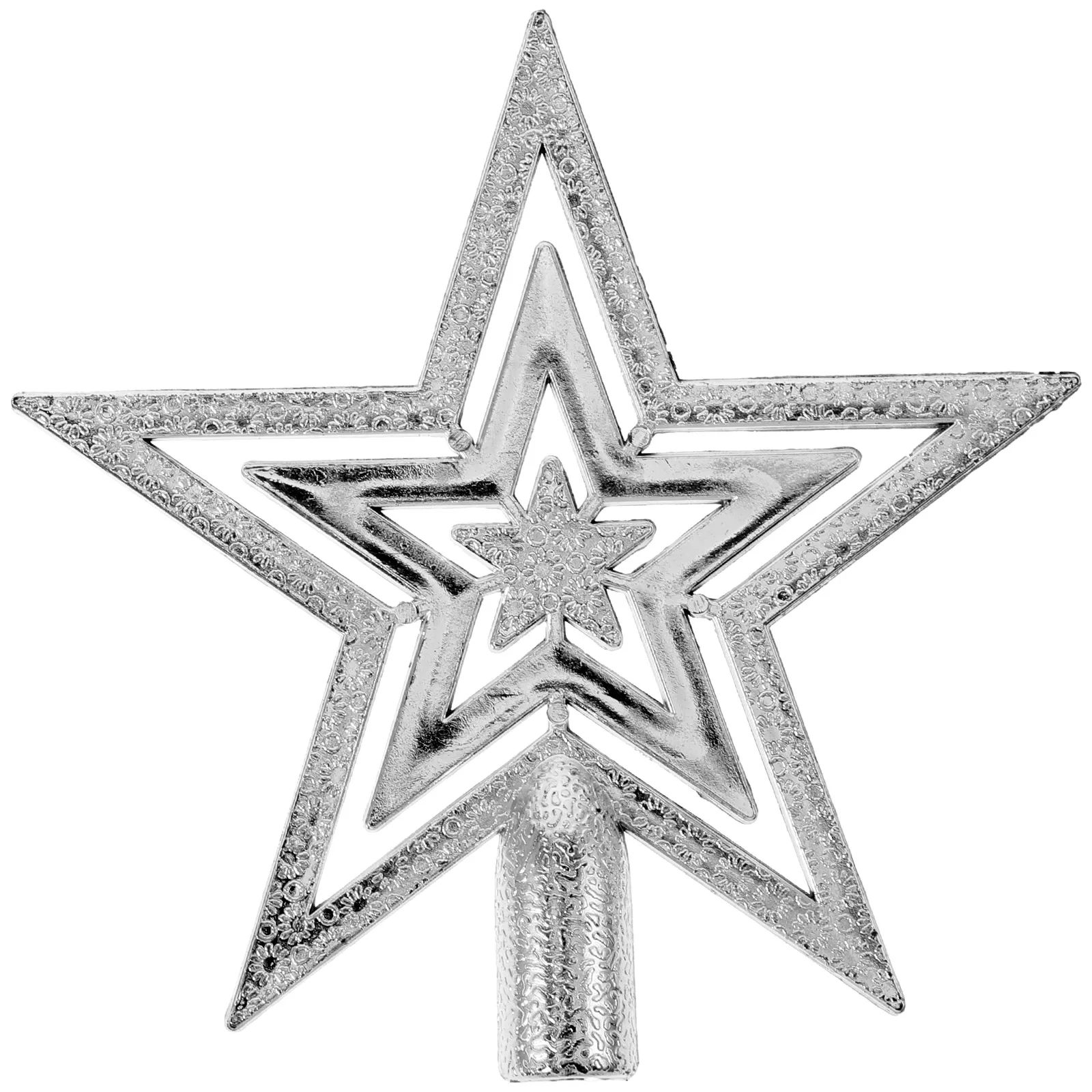 Christmas Tree Topper Star 10Cm Silver Lightweight Holiday Decoration Lovely Star Design For Treetop Party Diy
Christmas Tree Topper Star 10Cm Silver Lightweight Holiday Decoration Lovely Star Design For Treetop Party Diy
