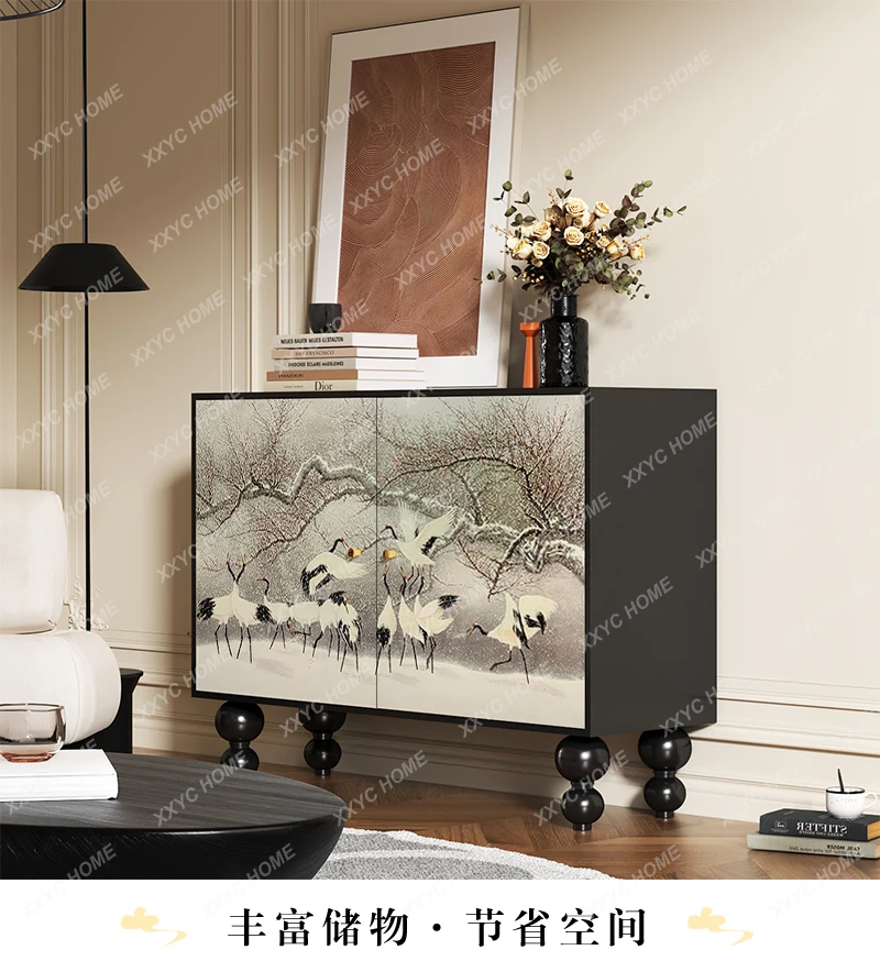 New Chinese style Fengming Heji solid wood porch dining room living room locker
New Chinese style Fengming Heji solid wood porch dining room living room locker