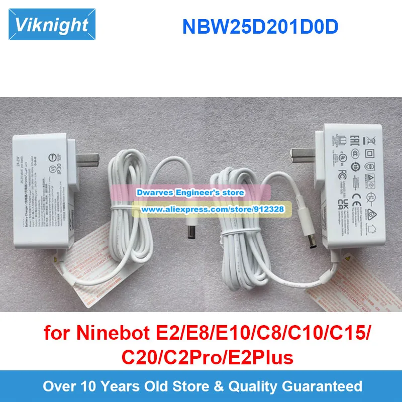 Original NBW25D201D5N-CN Charger NBW25D201D0D 24.2V for Ninebot E2 E2 Plus C2 Pro C8 C10 C15 C20 C2lite C2 E8 E10 AC Adapter
Original NBW25D201D5N-CN Charger NBW25D201D0D 24.2V for Ninebot E2 E2 Plus C2 Pro C8 C10 C15 C20 C2lite C2 E8 E10 AC Adapter