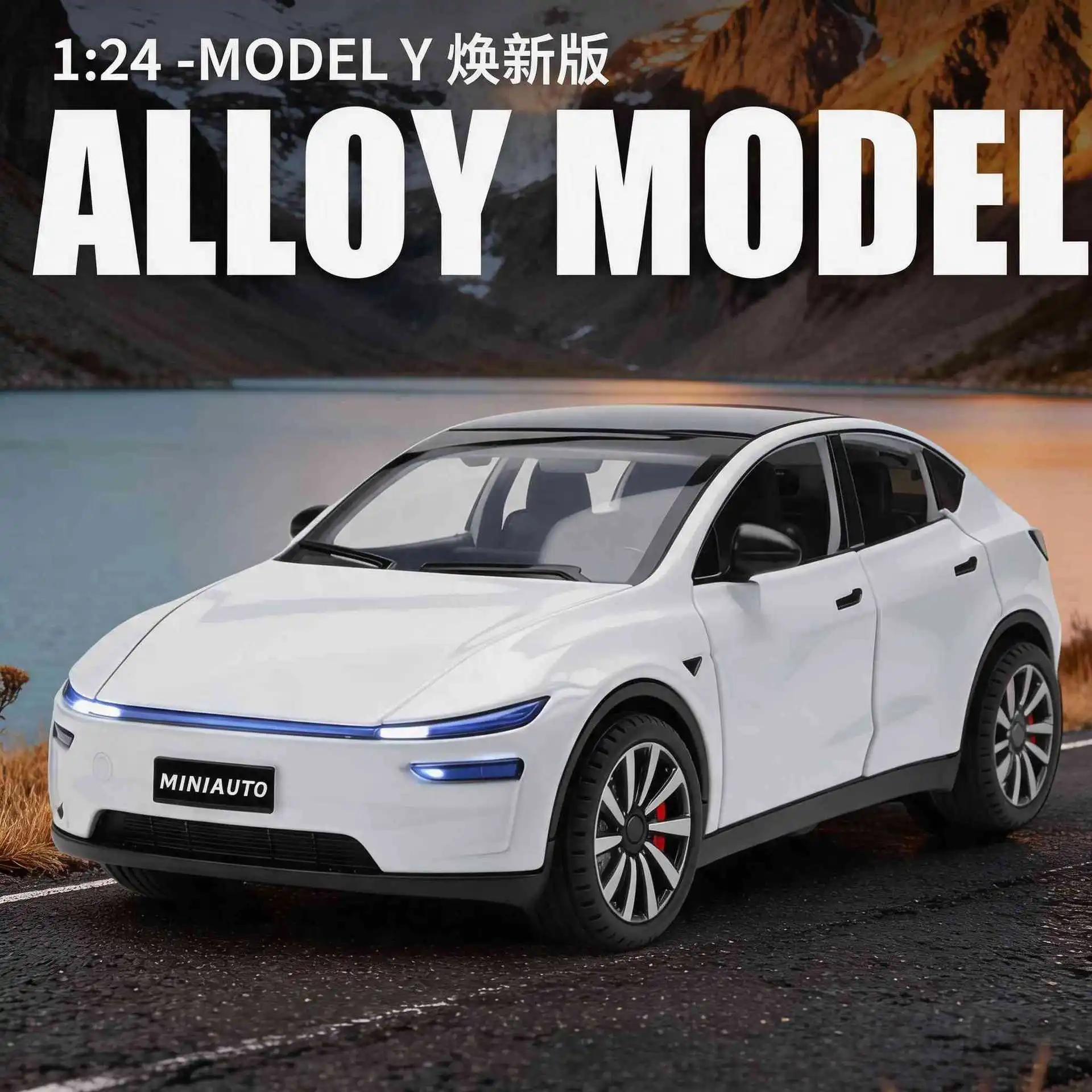 New Upgrade Model Y 1:24 Alloy Diecast Car Simulated Pure Electric Styling Pull Back Light Sound Exquisite Office Display Decor
New Upgrade Model Y 1:24 Alloy Diecast Car Simulated Pure Electric Styling Pull Back Light Sound Exquisite Office Display Decor