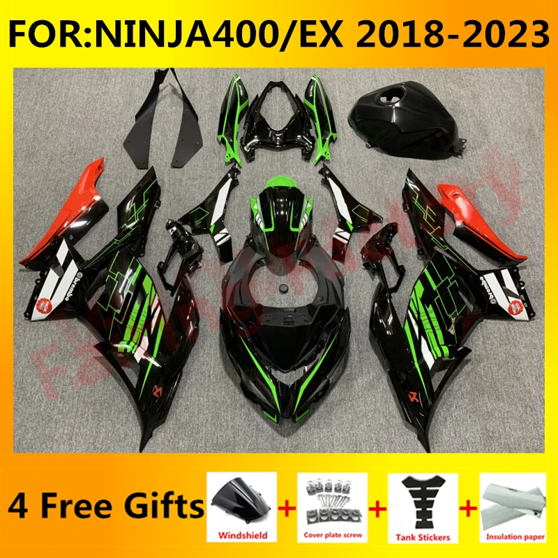 Новый комплект обтекателей для мотоцикла ABS подходит для Ninja400 EX400 EX Ninja 400 2018 2019 2020 2021 2022 2023 полный комплект обтекателей черный зеленый
Новый комплект обтекателей для мотоцикла ABS подходит для Ninja400 EX400 EX Ninja 400 2018 2019 2020 2021 2022 2023 полный комплект обтекателей черный зеленый