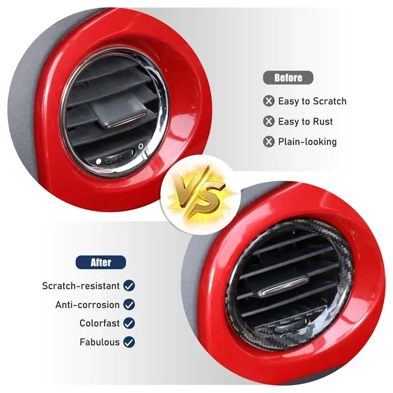 2Pcs Real carbon fiber For Fiat 500 Abarth 2008-2015 car center control side air outlet frame decorative sticker car accessories
2Pcs Real carbon fiber For Fiat 500 Abarth 2008-2015 car center control side air outlet frame decorative sticker car accessories