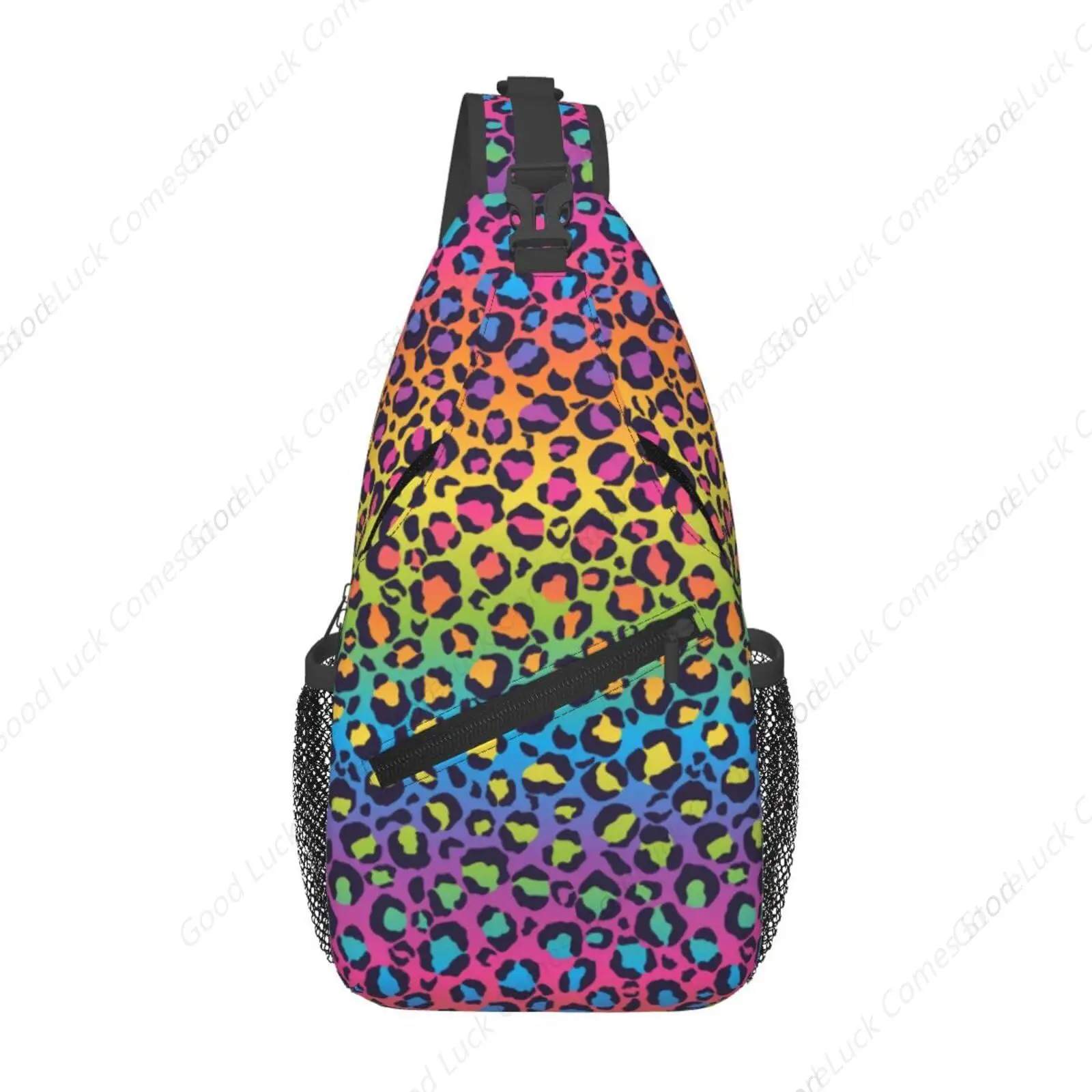 Rainbow Leopard Print Crossbody Sling Bags for Women Men Colorful Leopard Fur Pattern Wildlife Animal Skin Travel Sling Backpack 
Rainbow Leopard Print Crossbody Sling Bags for Women Men Colorful Leopard Fur Pattern Wildlife Animal Skin Travel Sling Backpack