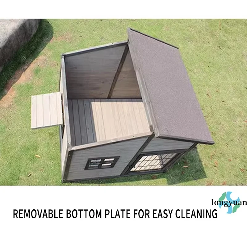 Large Outdoor Fancy Dog Kennel & Cage with Wooden Dog House Durable Spacious Pet Enclosure for Big Dogs
Large Outdoor Fancy Dog Kennel & Cage with Wooden Dog House Durable Spacious Pet Enclosure for Big Dogs