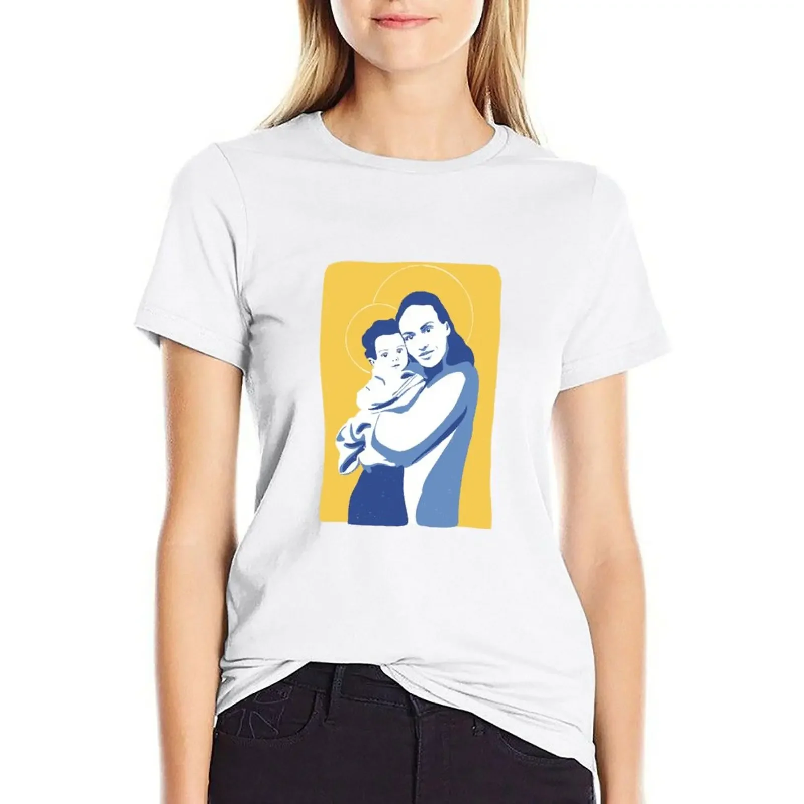 Mary and Jesus T-Shirt cute clothes blacks new edition western t-shirt dress for Women
Mary and Jesus T-Shirt cute clothes blacks new edition western t-shirt dress for Women