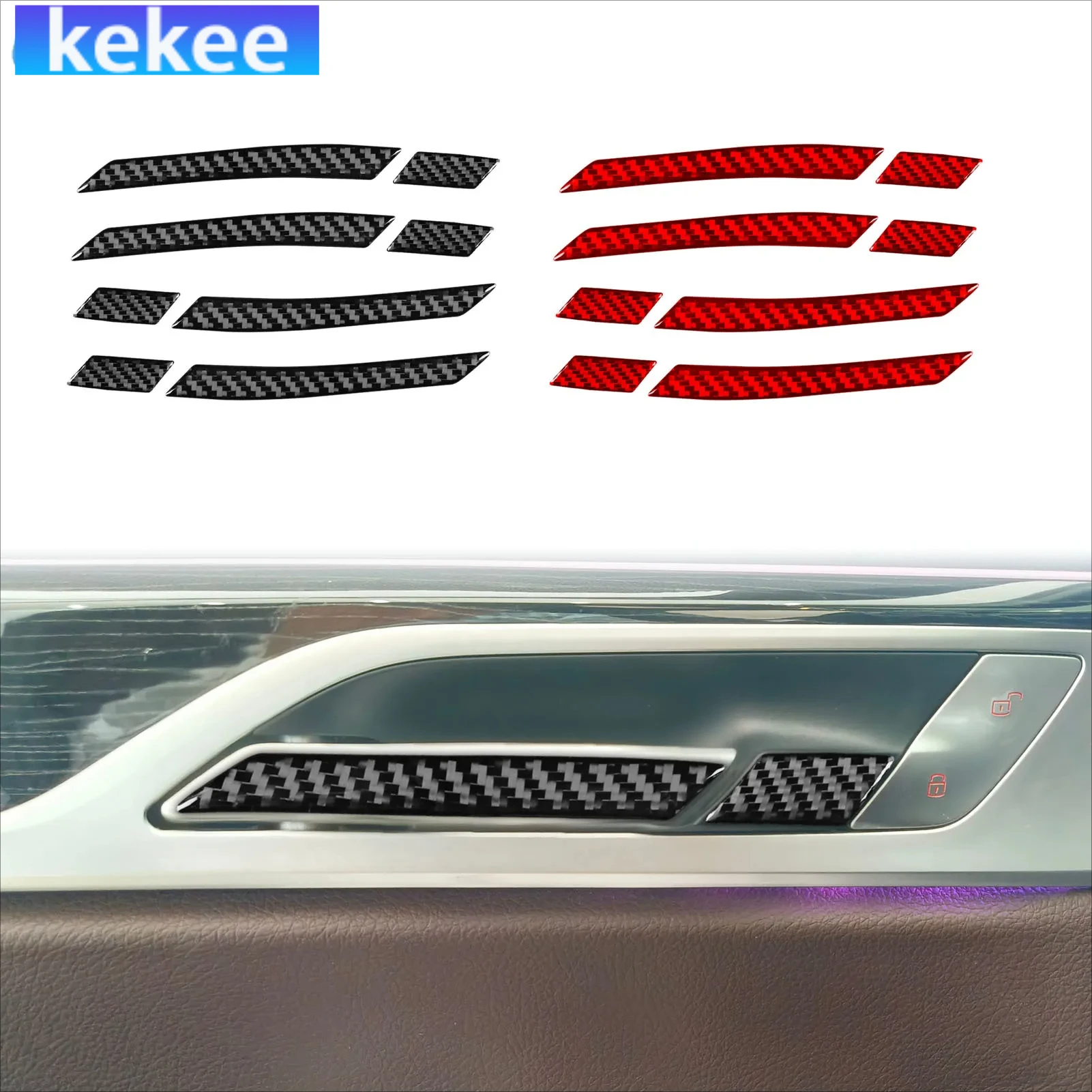 For BMW 7 Series G11 G12 2015-2022 Carbon Fiber Door Handle Decorative Strip Interior Car Accessories Cover Tuning Stickers Trim
For BMW 7 Series G11 G12 2015-2022 Carbon Fiber Door Handle Decorative Strip Interior Car Accessories Cover Tuning Stickers Trim