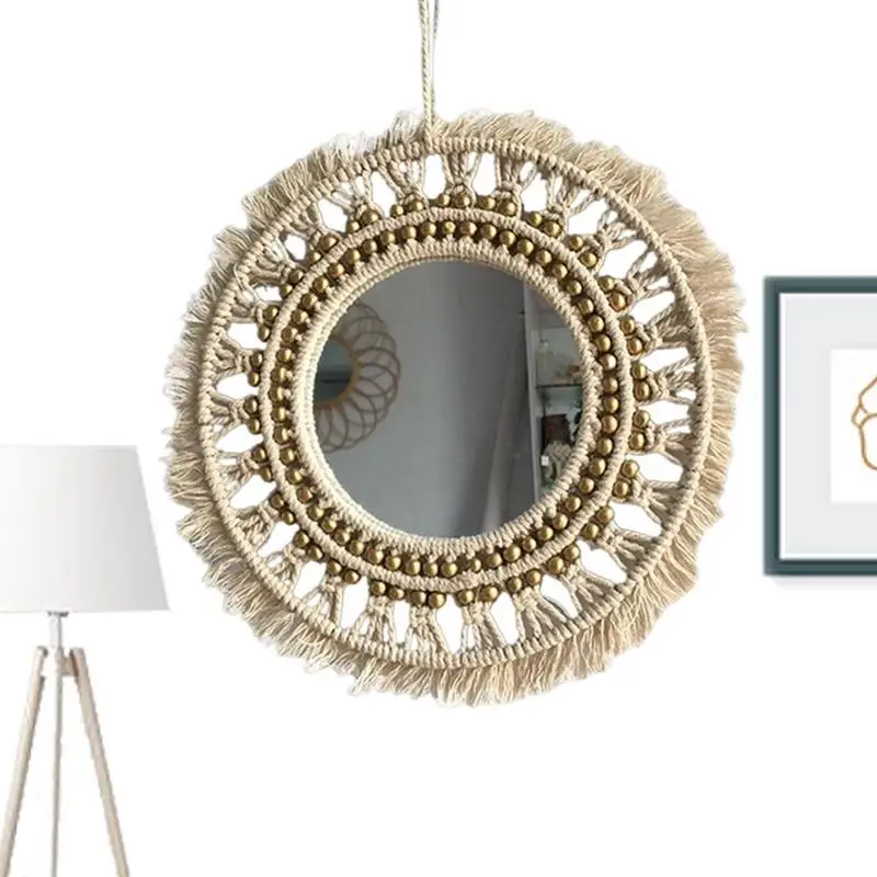 Circle Mirrors For Wall Handmade Macrame Bathroom Mirror Wall Mirror Make-up Mirror Decor For Bathroom Bathroom Dressing Room Or
Circle Mirrors For Wall Handmade Macrame Bathroom Mirror Wall Mirror Make-up Mirror Decor For Bathroom Bathroom Dressing Room Or