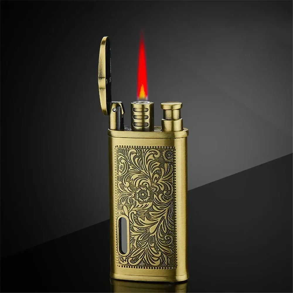 Metal carving Turbo Jet Lighter Compact Butane Torch Cigarette Lighter Kerosene Gas 1300 C Windproof Petrol Lighter Smoker Gift
Metal carving Turbo Jet Lighter Compact Butane Torch Cigarette Lighter Kerosene Gas 1300 C Windproof Petrol Lighter Smoker Gift