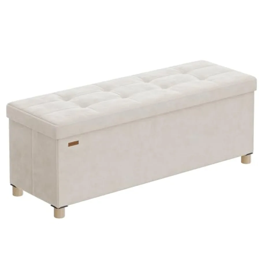 Storage Ottoman Bench, Folding Storage Chest, 15 x 43.3 x 15.7 Inches, Foot Rest Stool, 30 Gal. 112 L,Veet Surface, for Bedroom
Storage Ottoman Bench, Folding Storage Chest, 15 x 43.3 x 15.7 Inches, Foot Rest Stool, 30 Gal. 112 L,Veet Surface, for Bedroom