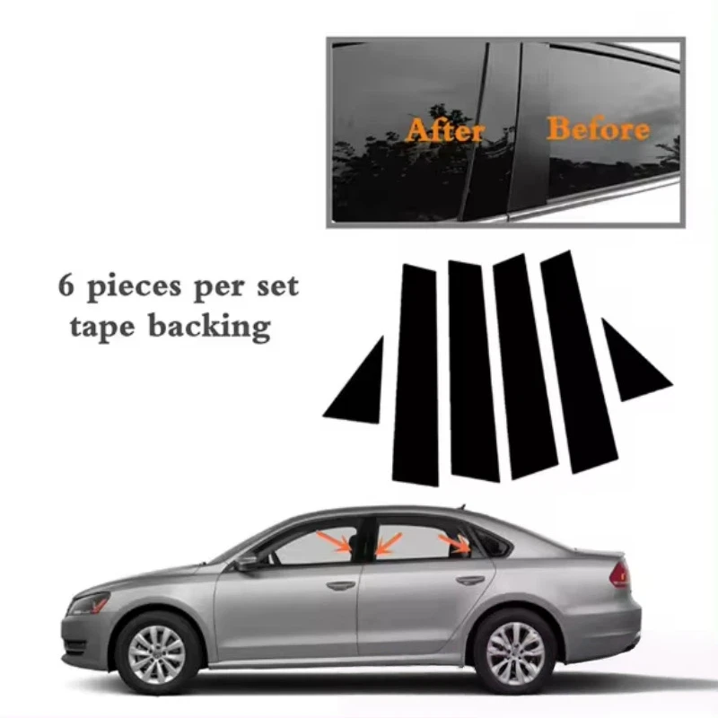 For Volkswagen Passat B7 2011-2018 6PCS Window Trim Covers Center Film Column B C Pillar Posts Sticker Car Accessories
For Volkswagen Passat B7 2011-2018 6PCS Window Trim Covers Center Film Column B C Pillar Posts Sticker Car Accessories