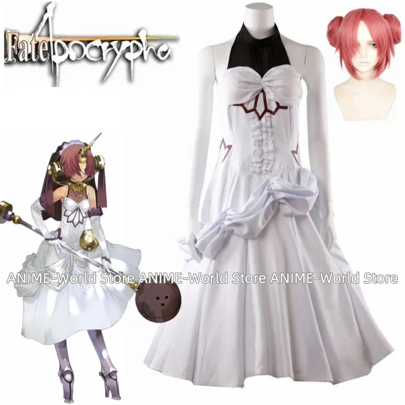 Game Fate Apocrypha Frankenstein White Dress Cosplay Costumes Wig Stage Performence Clothes Any Size
Game Fate Apocrypha Frankenstein White Dress Cosplay Costumes Wig Stage Performence Clothes Any Size
