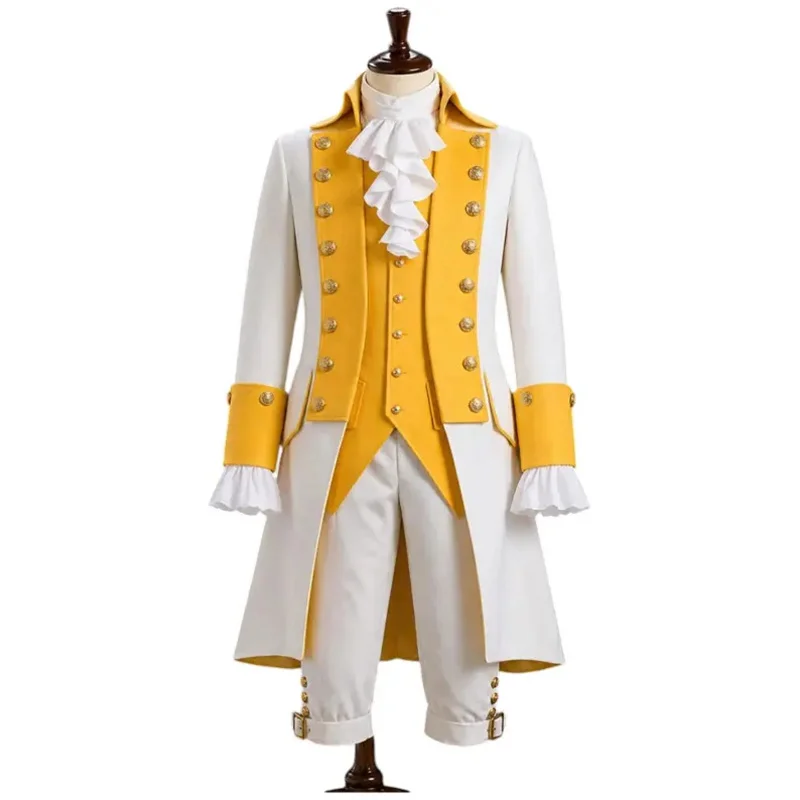 18th Century Men's Colonial Military Costume Tailcoat Jacket George Washington Ball Gown
18th Century Men's Colonial Military Costume Tailcoat Jacket George Washington Ball Gown